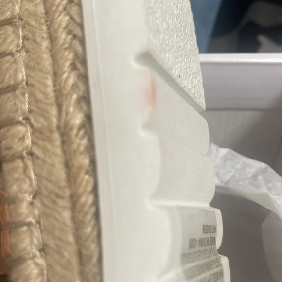 WILD PAIR Studded Espadrille wedge Sandals metallic cognac brown size 7.5 - Picture 16 of 16